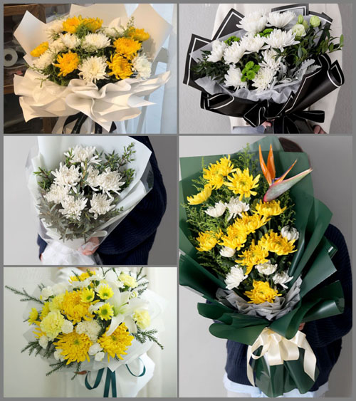 贵州六盘水盘县鸡场坪镇垤坞村白事花束代送